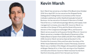 트럼프, 연준 의장 에 케빈 워시 지명